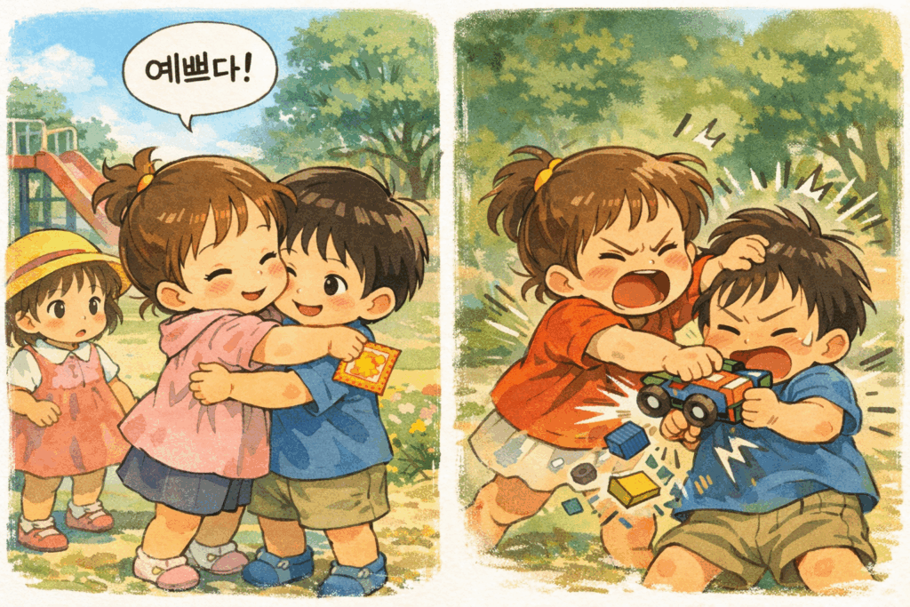 세상을 배워가는 시기, 적절한 관계의 선을 가르쳐 주세요